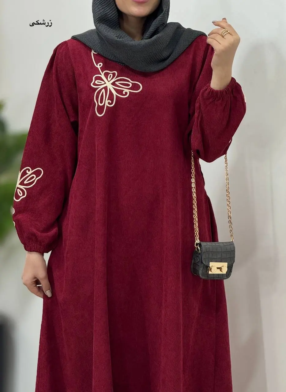 پیراهن مانتویی گلدوزی یامین 2